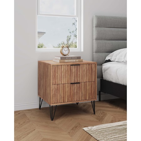 Manhattan Comfort DUMBO 2.0 Nightstand in Golden Brown NS002-GB